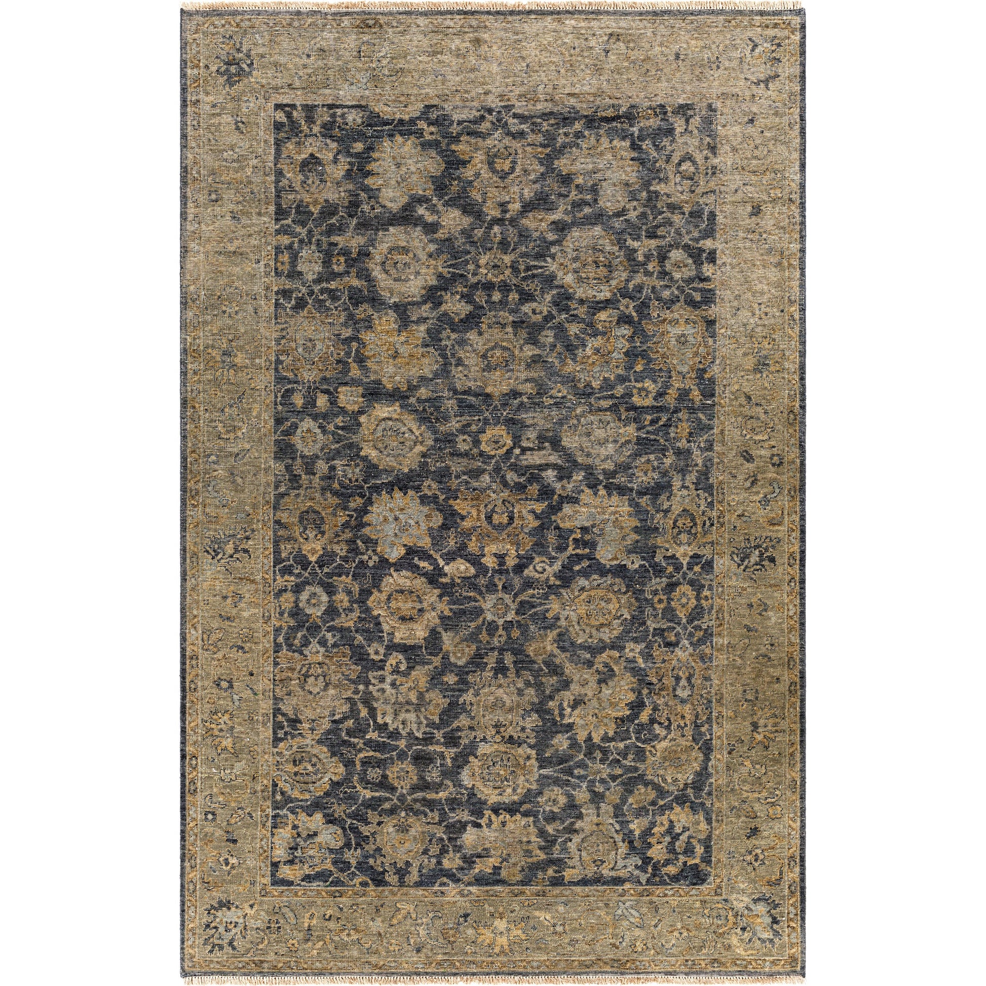 Anatolia ANY-2304 Rug by Surya in black, olive, dark brown, beige. Made from unique in a unique style.