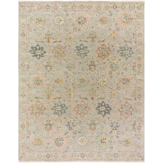 Anatolia Rug - 29818 by Surya in dark blue, rust, taupe, dark brown, charcoal, light beige. Made from unique in a unique style.