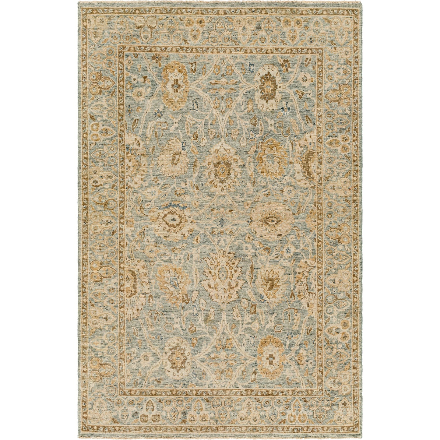 002 SI-1876445,SI-1876446 | Primary Silo | Anatolia Rug - 29820 by Surya in light sage, dark brown, light olive, light beige. Made from 100% wool in a unique style.