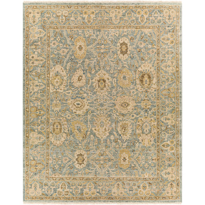 Anatolia Rug - 29820 by Surya in light sage, dark brown, light olive, light beige. Made from 100% wool in a unique style.