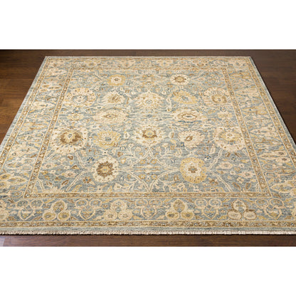 Anatolia Rug - 29820 by Surya in light sage, dark brown, light olive, light beige. Made from 100% wool in a unique style.
