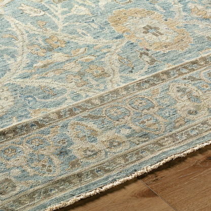 Anatolia Rug - 29820 by Surya in light sage, dark brown, light olive, light beige. Made from 100% wool in a unique style.