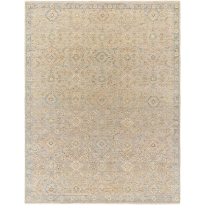 Anatolia ANY-2308 Rug by Surya in light beige, tan, light brown, denim. Made from main: 100% wool in a modern style.