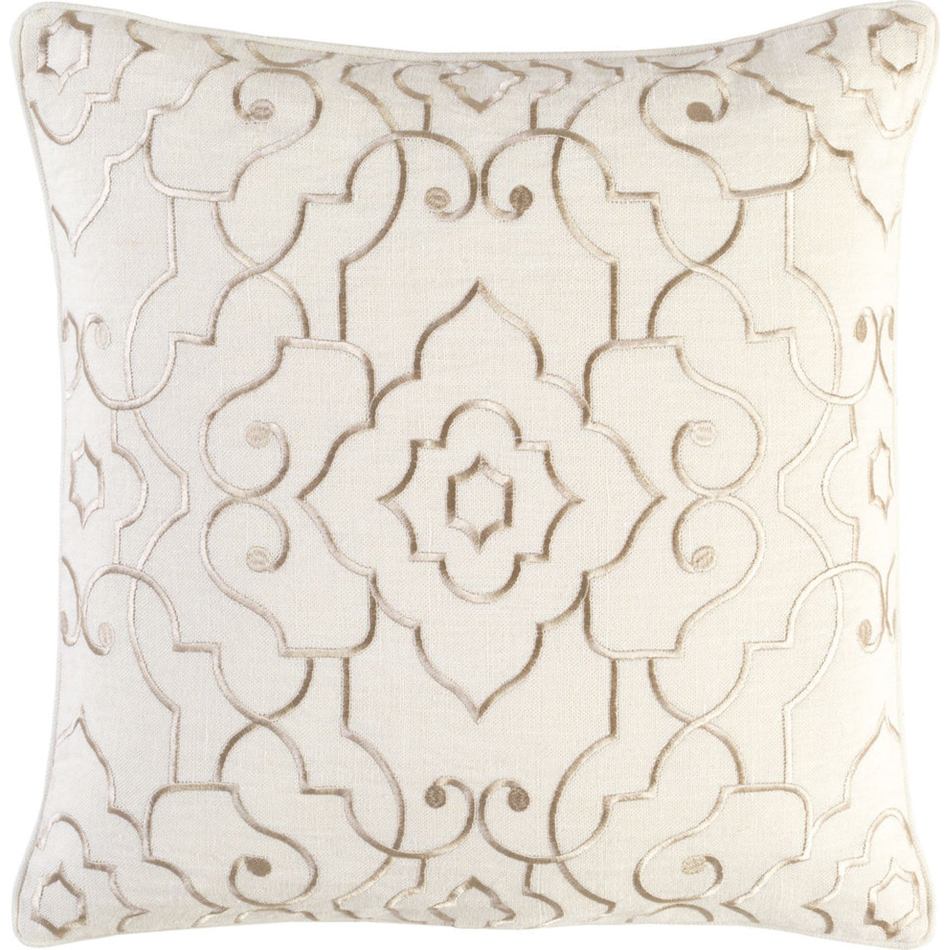 Adagio Pillow - 33849 by Surya. Made from front: 100% linen, back: 100% linen in a traditional style.