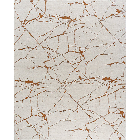 Arbora Rug by Surya in light silver, silver, prairie dust. Made from wool, rayon in a unique style.