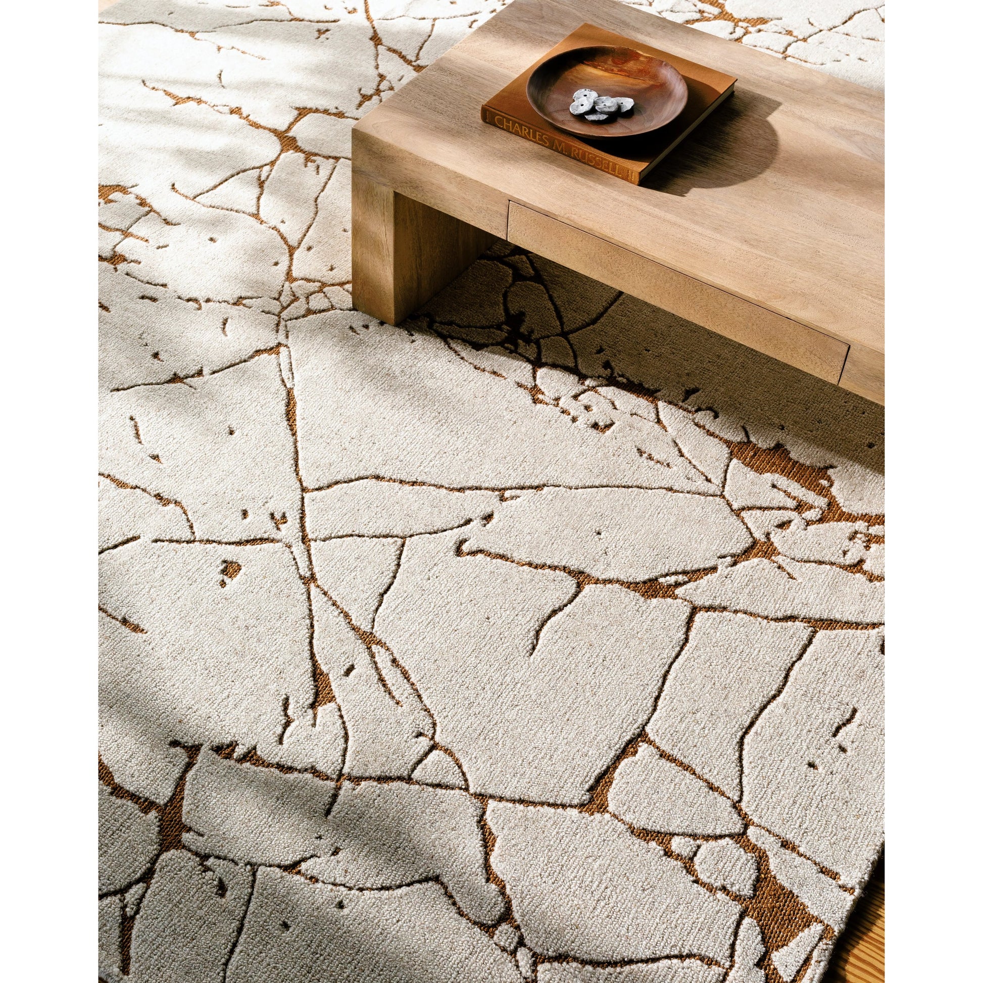 Arbora AOB-2306 Rug by Surya in ivory, chestnut. Made from wool, rayon in a unique style.