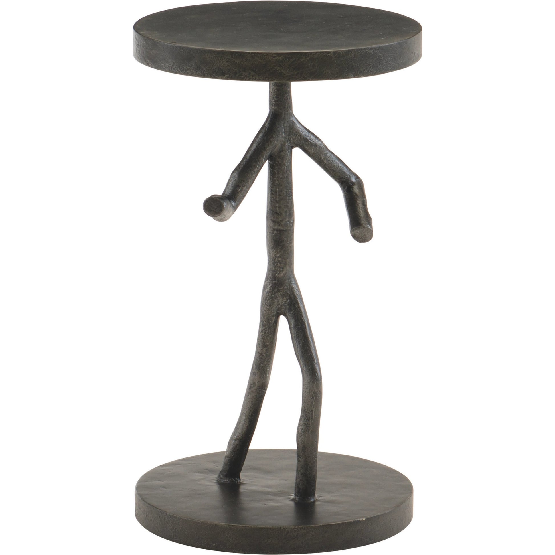 Theo Figure Table by Bernhardt in black. Made from cast iron, metal in a unique style.
