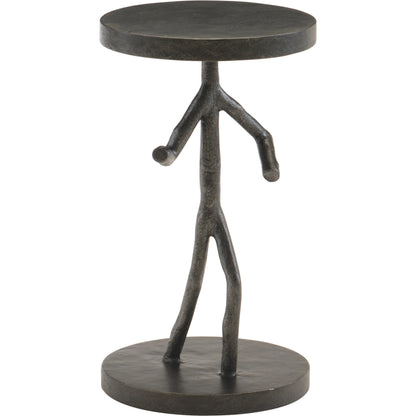 Theo Figure Table by Bernhardt in black. Made from cast iron, metal in a unique style.