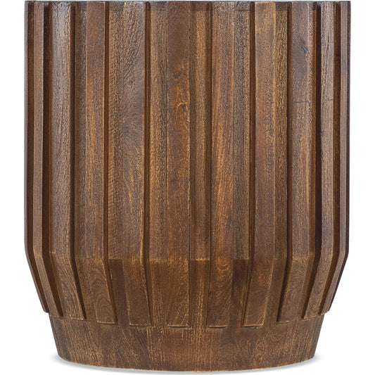 Commerce and Market Gears Round End Table by Hooker Furniture in medium wood and natural. Made from unique in a unique style.