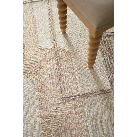 Pollock Geometric Rug - 8954F by Feizy in ivory, brown, tan. Made from wool, nylon in a unique style.