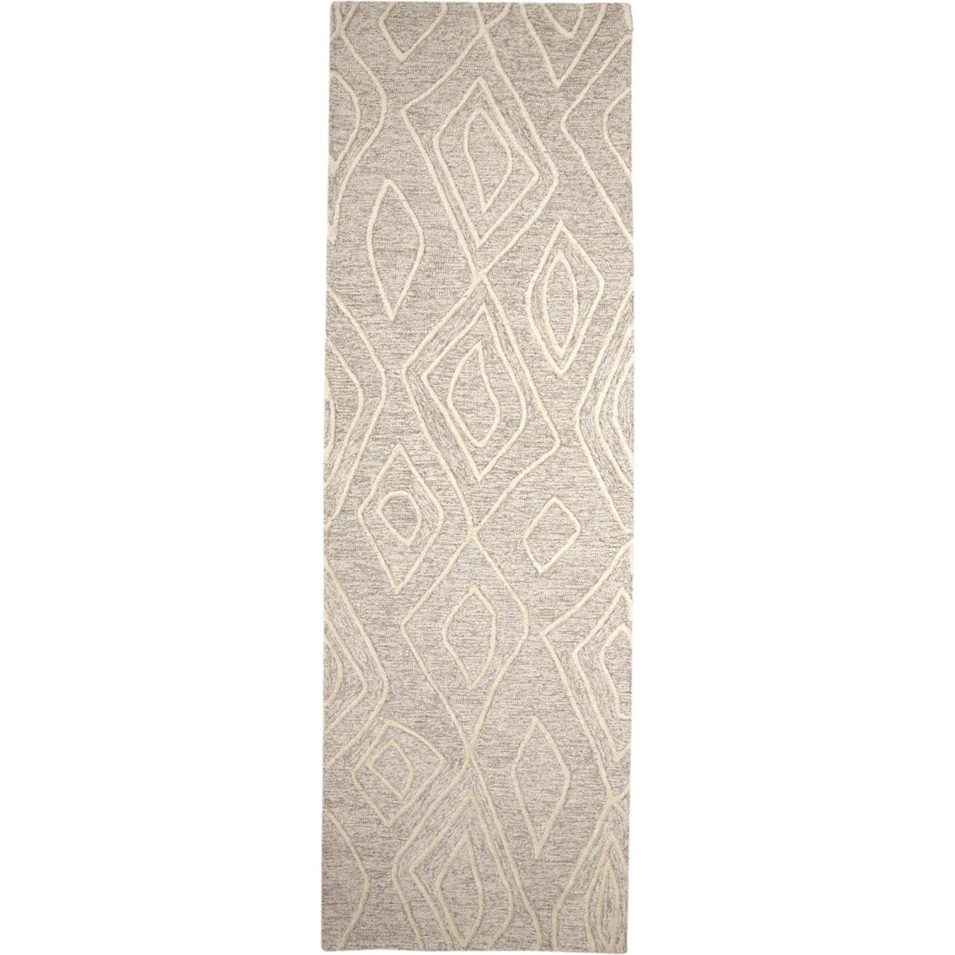 Enzo Transitional Diamond Rug - 8738F by Feizy in tan, ivory. Made from wool in a unique style.