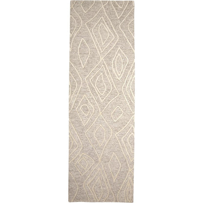Enzo Transitional Diamond Rug - 8738F by Feizy in tan, ivory. Made from wool in a unique style.
