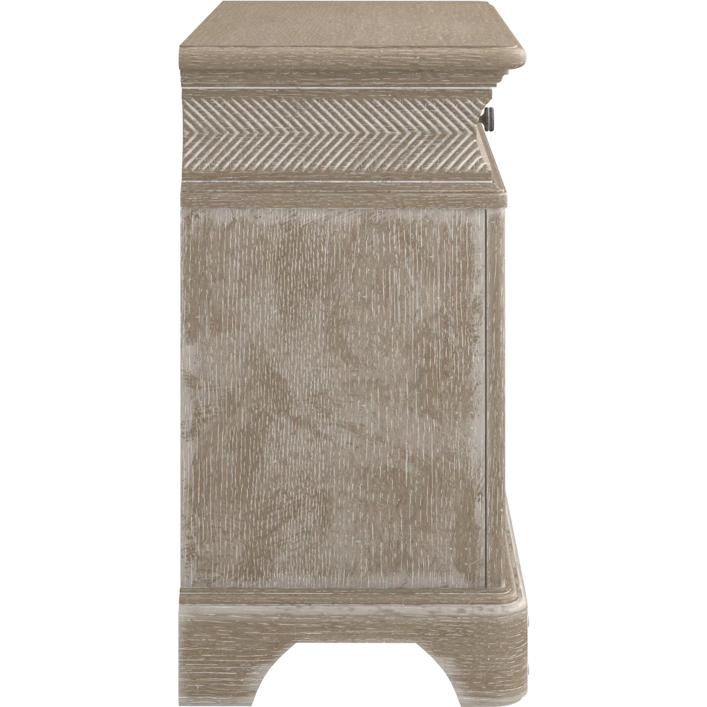 004 SI-2465310 | Additional Silo | Summer Creek Open Nightstand by A.R.T. Furniture in scrubbed oak. Made from flakey cathedral oak veneer, parawood solids in a traditional style.