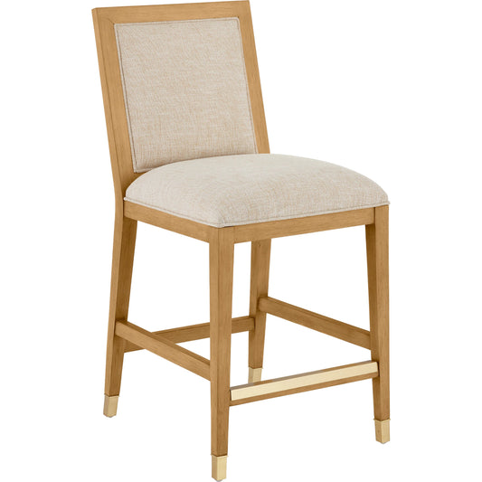 Santos Side Chair by Currey and Company. Made from mahogany, rattan, brass in a modern style.