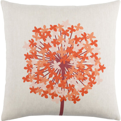 Agapanthus Pillow - 6785 by Surya in teal, grass green, lime, beige. Made from 55% linen, 45% cotton in a cottage & farmhouse style.