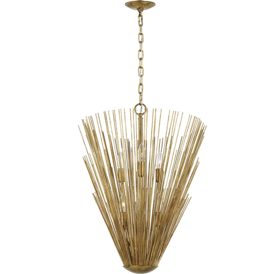 001 SI-2233875 | Primary Silo | Helios Pendant by Visual Comfort & Co. in antique gild. Made from steel in a unique style.