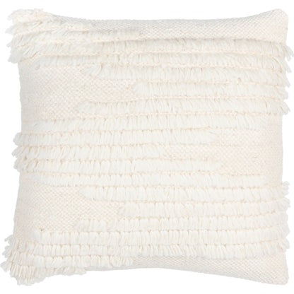 Apache Pillow - 9653 by Livabliss in cream. Made from 100% wool, 100% cotton in a eclectic & global style.