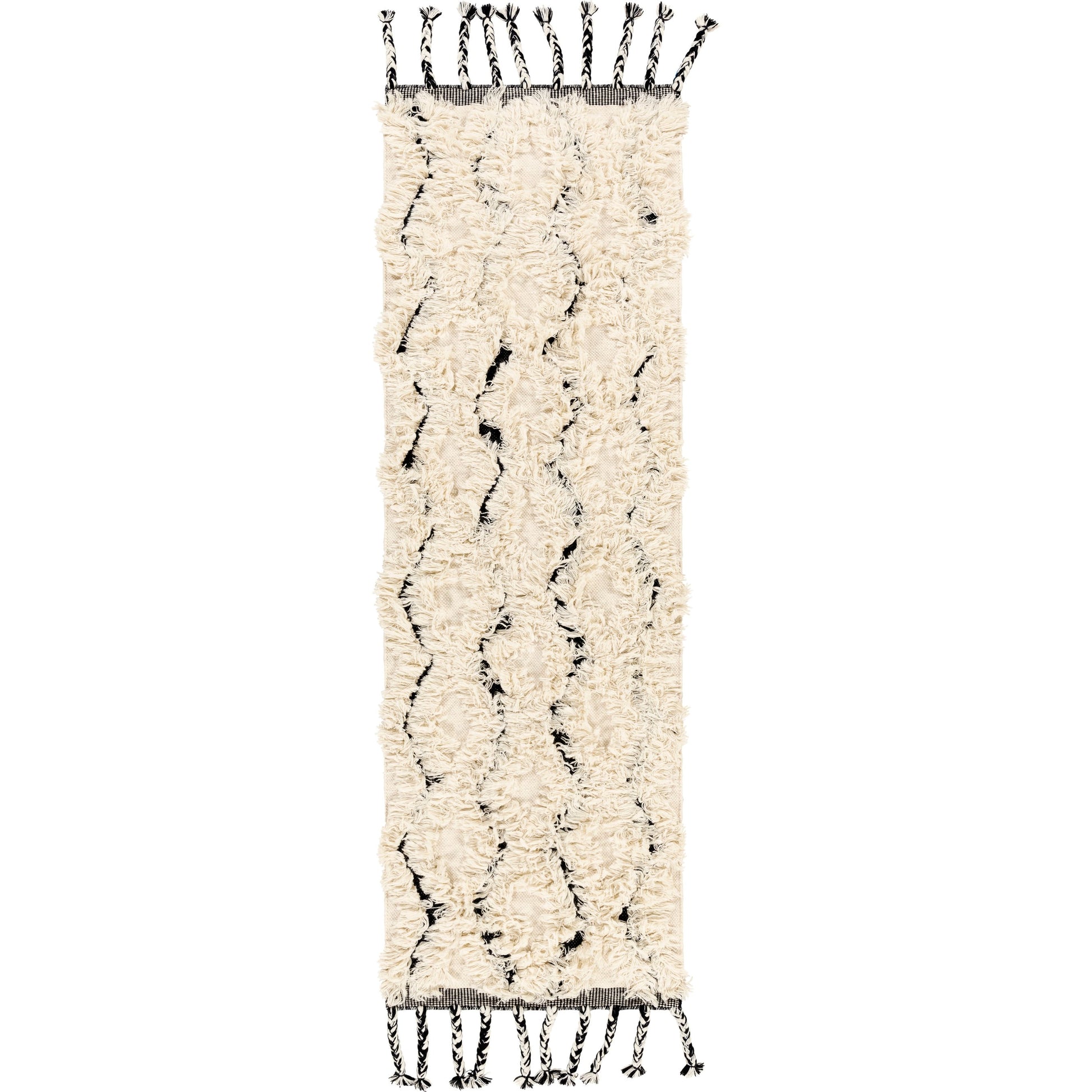 Apache Rug - 23792 by Livabliss in cream, black. Made from 100% wool in a unique style.