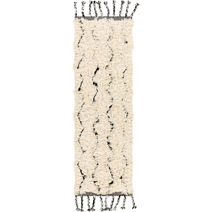 Apache Rug - 23792 by Livabliss in cream, black. Made from 100% wool in a unique style.