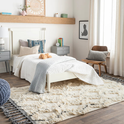 Apache APA-2300 Rug by Livabliss in cream, black. Made from 100% wool in a unique style.