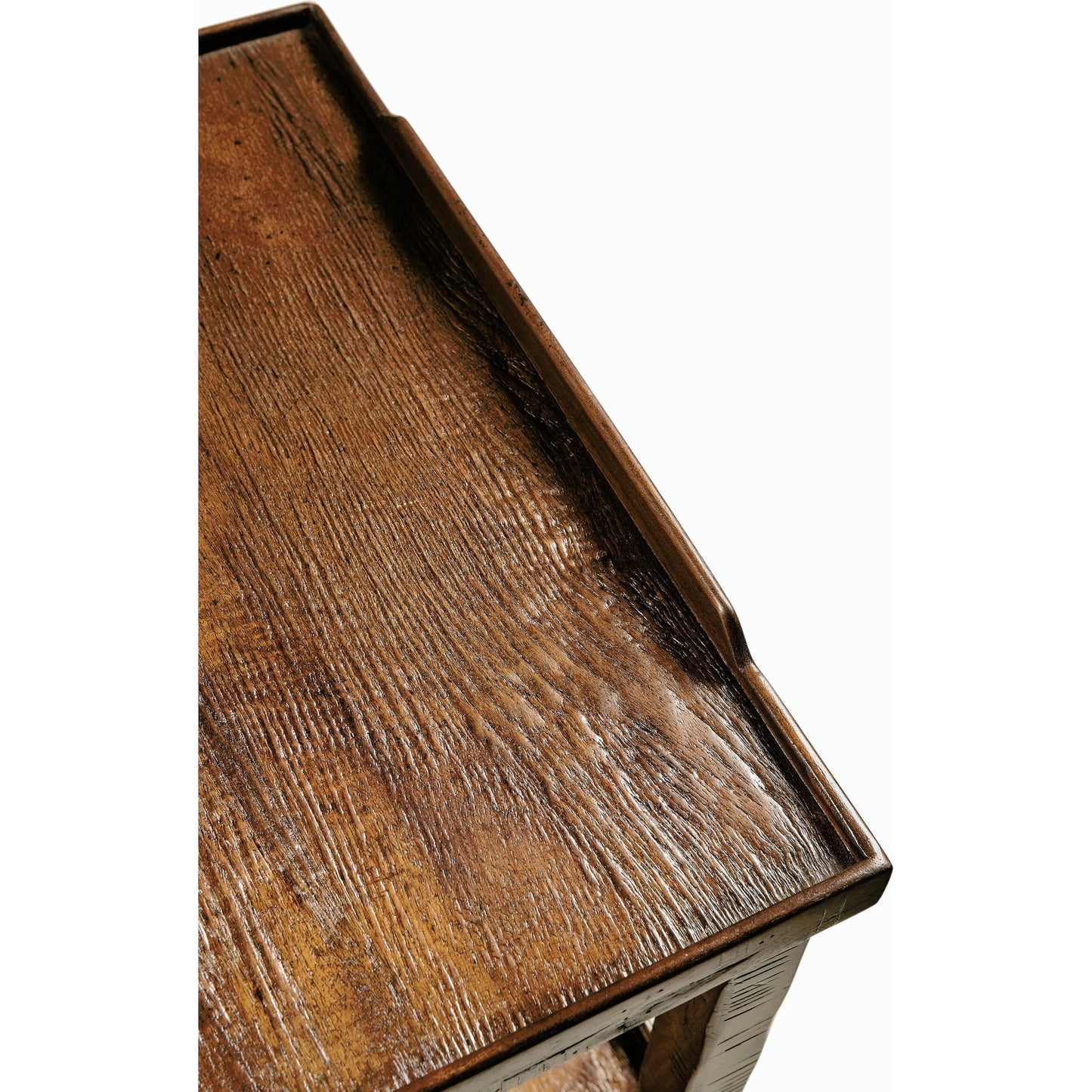 006 SR-846281 | Closeup | Casual Accents Country Walnut Square End Table by Jonathan Charles in brown and country farmhouse walnut. Made from acacia in a traditional style.