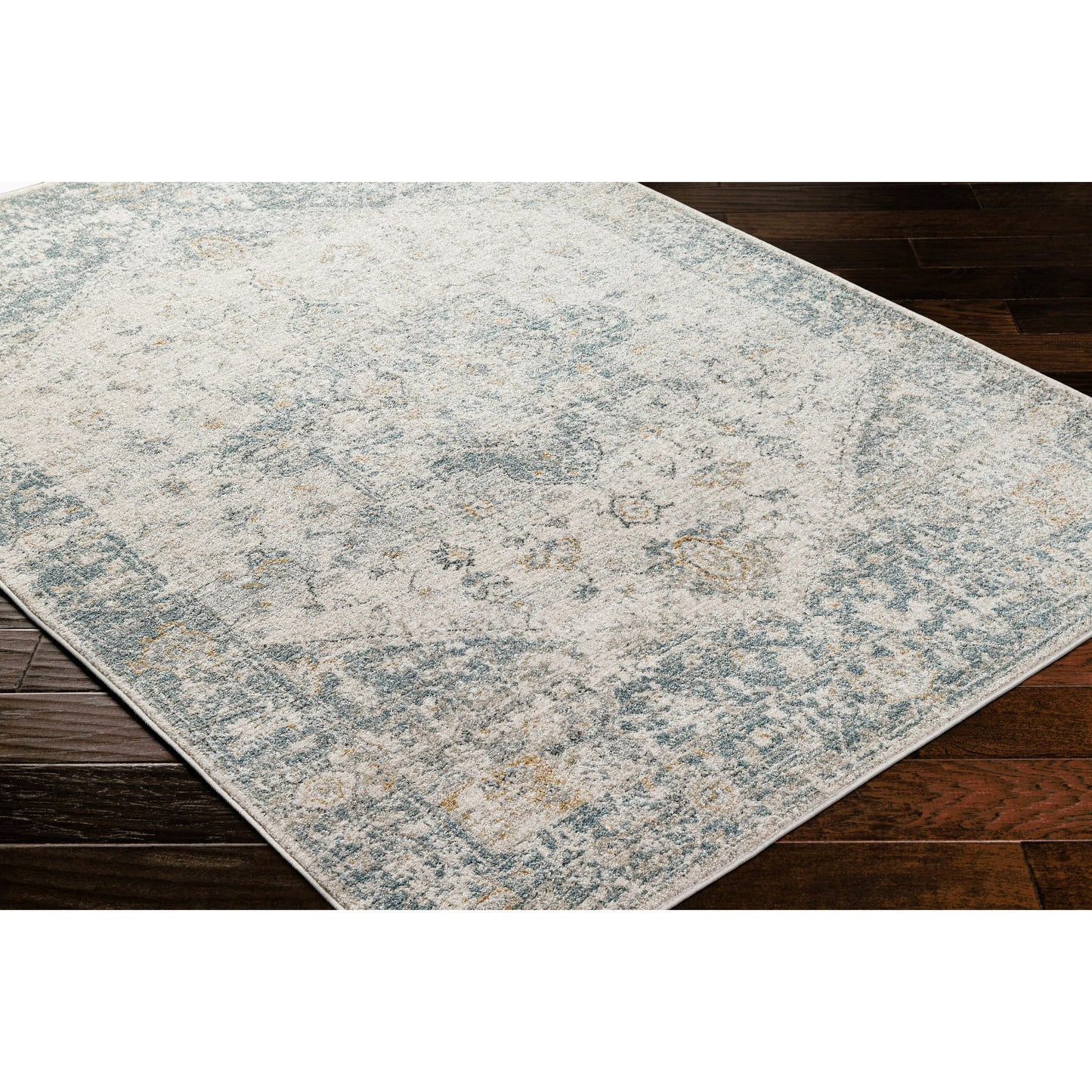 008 SI-2052909,SI-2052910 | Closeup | Alpharetta Rug - 494355 by Livabliss in cream, light beige, medium gray, blue, charcoal, amber. Made from face: 100% polypropylene, warp: 100% polyester in a unique style.
