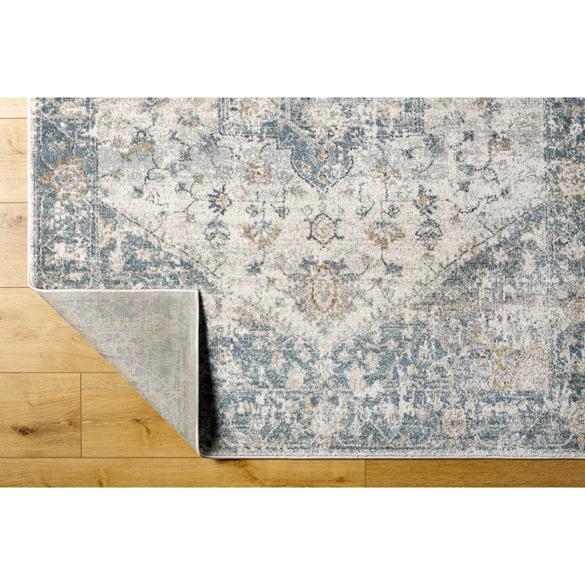 Alpharetta Rug - 494355 by Livabliss in cream, light beige, medium gray, blue, charcoal, amber. Made from face: 100% polypropylene, warp: 100% polyester in a unique style.