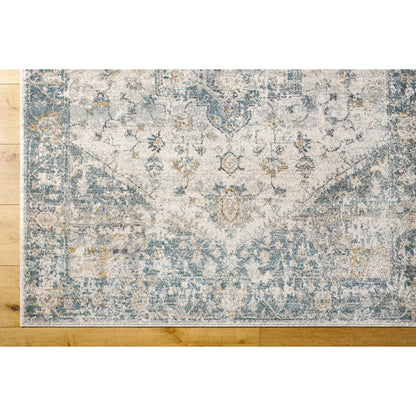 Alpharetta Rug - 494355 by Livabliss in cream, light beige, medium gray, blue, charcoal, amber. Made from face: 100% polypropylene, warp: 100% polyester in a unique style.
