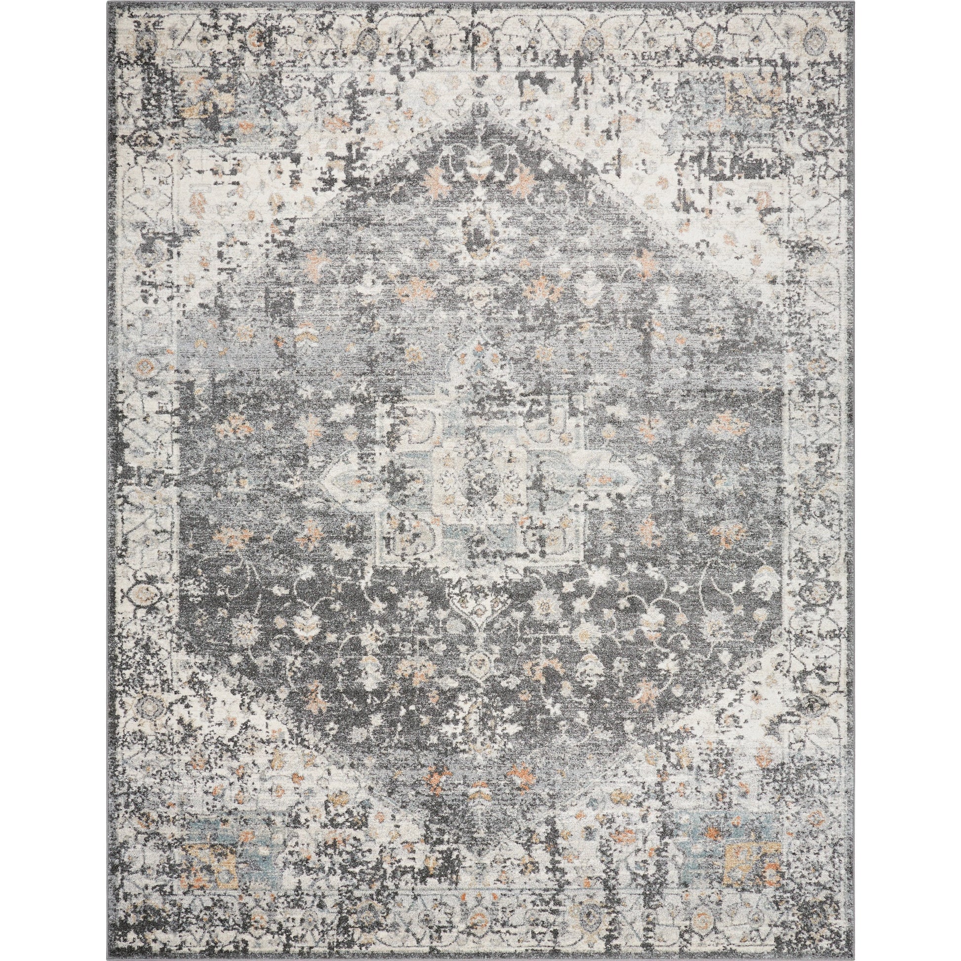 Alpharetta Rug - 494355 by Livabliss in cream, light beige, medium gray, blue, charcoal, amber. Made from face: 100% polypropylene, warp: 100% polyester in a unique style.
