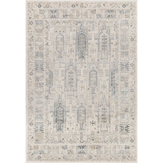 Alpharetta Rug - 494368 by Livabliss in cream, light beige, medium gray, charcoal, amber. Made from face: 100% polypropylene, warp: 100% polyester in a unique style.