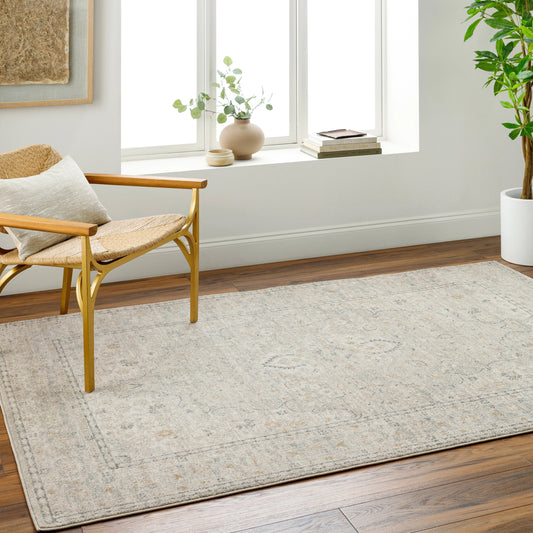 Alpharetta Rug - 494375 by Livabliss in light beige, cream, medium gray, charcoal, amber. Made from face: 100% polypropylene, warp: 100% polyester in a unique style.