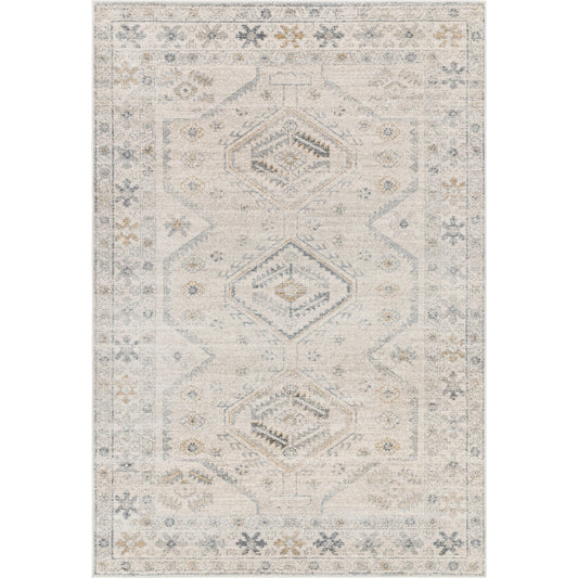 Alpharetta Rug - 494389 by Livabliss in cream, light beige, medium gray, charcoal, amber. Made from face: 100% polypropylene, warp: 100% polyester in a unique style.
