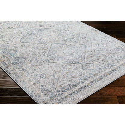 Alpharetta APH-2312 Rug by Livabliss in light beige, medium gray, cream, blue, amber, charcoal. Made from polypropylene in a unique style.