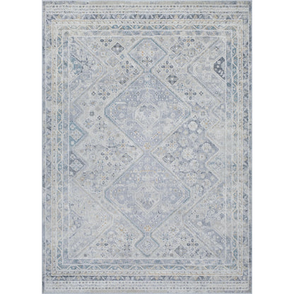 Alpharetta APH-2311 Rug by Livabliss in light beige, medium gray, cream, blue, amber, charcoal. Made from polypropylene in a unique style.