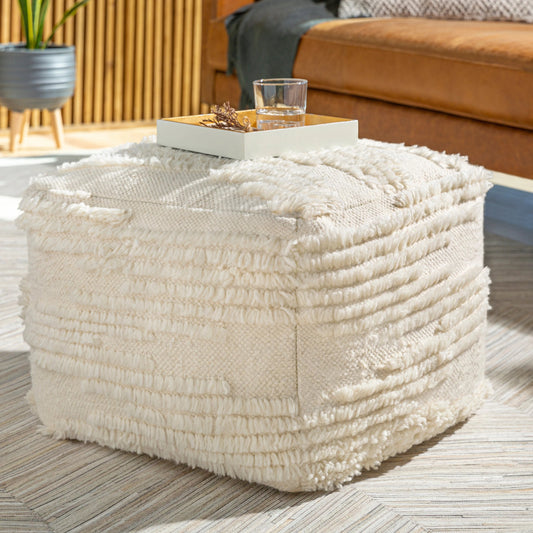 Apache - 35051 by Livabliss in cream. Made from 100% wool, 100% polybeads, 100% cotton in a eclectic & global style.