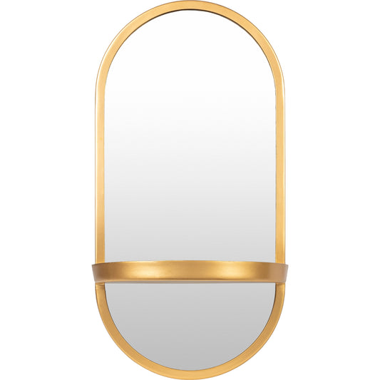 Annapurna Mirror - 32888 by Surya in frame: gold and powder coated. Made from frame: metal, substrate: manufactured wood in a modern style.