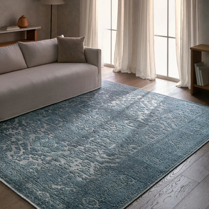 Aposio APS03 Rug by Jaipur Living in blue. Made from 100% wool in a unique style.