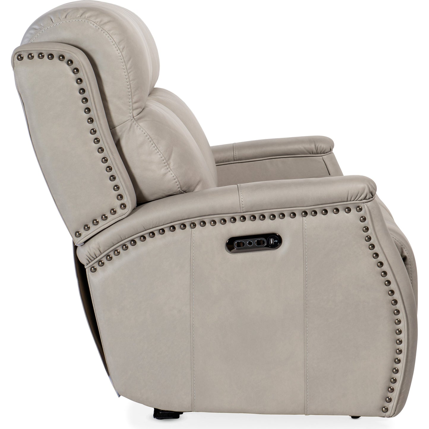 009 SI-1873185 | Additional Silo | Rhea Zero Gravity Power Loveseat by Hooker Furniture. Made from leather in a traditional style.
