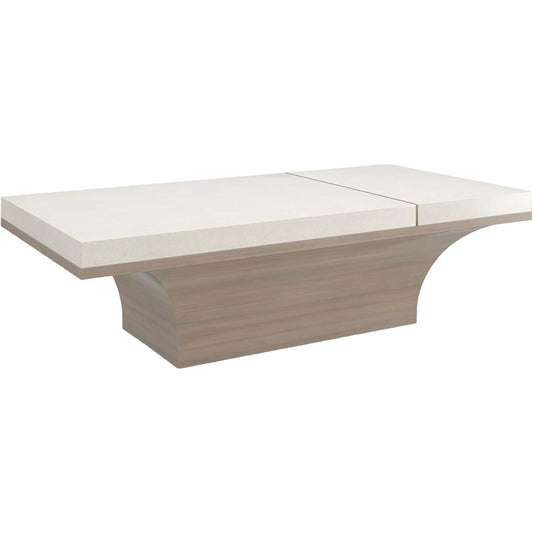 Full Break Cocktail Table by Caracole. Made from poplar, koto in a unique style.