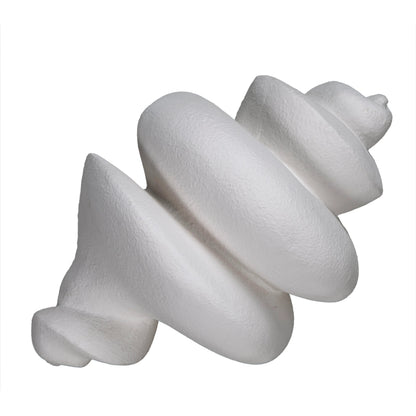 Spiral by Noir in white. Made from fiber cement in a modern style.
