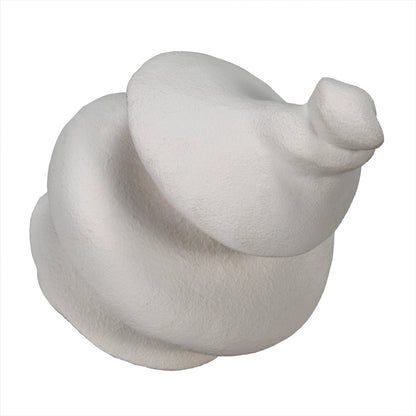 Spiral by Noir in white. Made from fiber cement in a modern style.