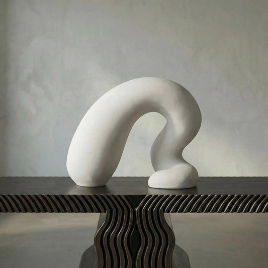 Fisnik Sculpture by Noir in fiber cement. Made from fiber cement in a modern style.