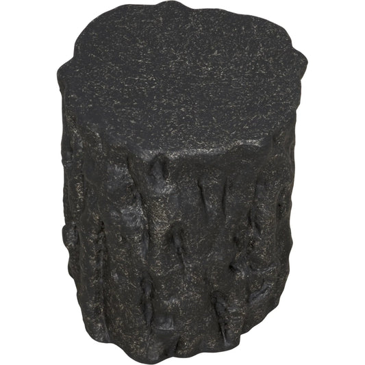 Damono Side Table by Noir. Made from fiber cement in a rustic style.
