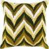 Lime, Olive, Forest, Ivory / Down Feather / 18" x 18"