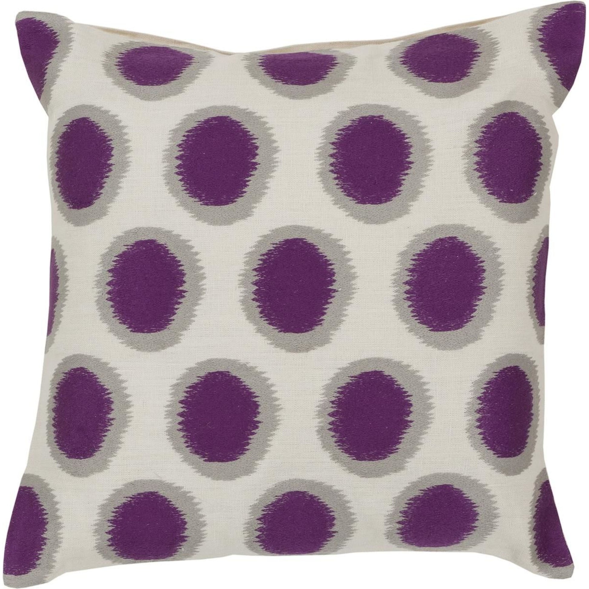 Ikat Dots Pillow - 27597 by Surya. Made from 100% linen in a modern style.