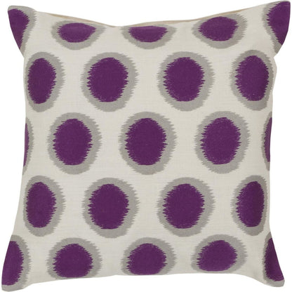 Ikat Dots Pillow - 27597 by Surya. Made from 100% linen in a modern style.