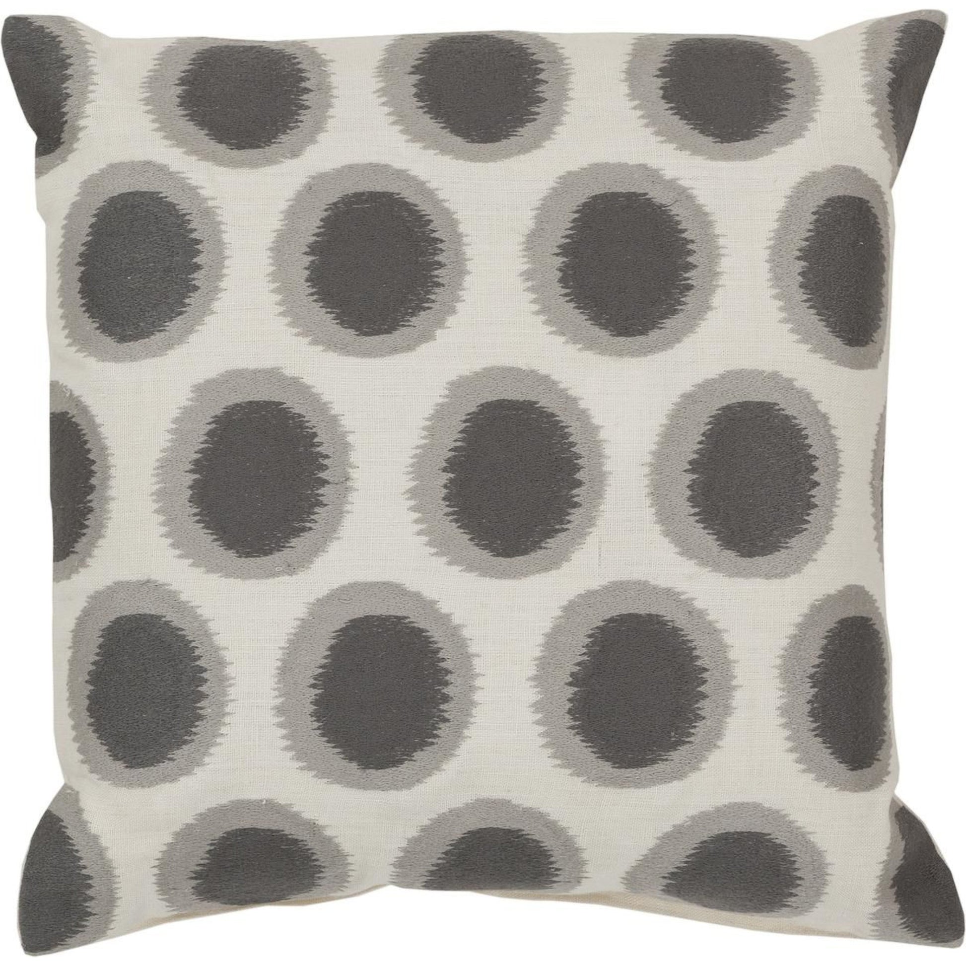 Ikat Dots Pillow - 27597 by Surya. Made from 100% linen in a modern style.