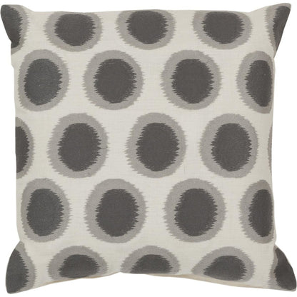 Ikat Dots Pillow - 27597 by Surya. Made from 100% linen in a modern style.