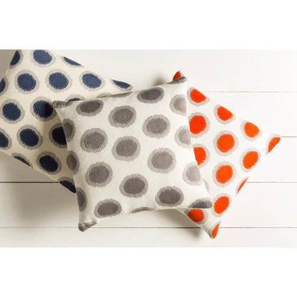 Ikat Dots Pillow - 27597 by Surya. Made from 100% linen in a modern style.