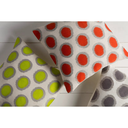 Ikat Dots Pillow - 27597 by Surya. Made from 100% linen in a modern style.